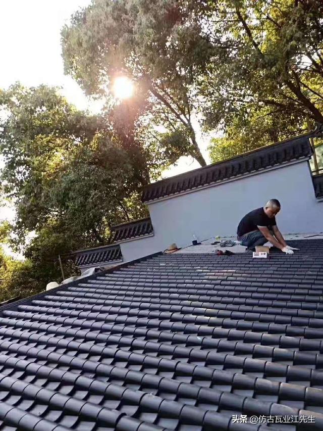 古瓦新制，樹脂仿古瓦為現代仿古建筑添磚加瓦