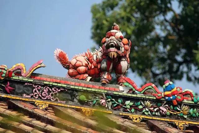 潮州嵌瓷，屋頂生花