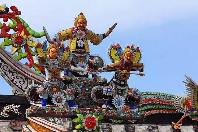 潮州嵌瓷，屋頂生花