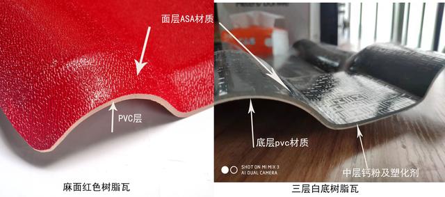 樹脂瓦灰底的和白底的區別？三層和兩層合成樹脂瓦那種好？